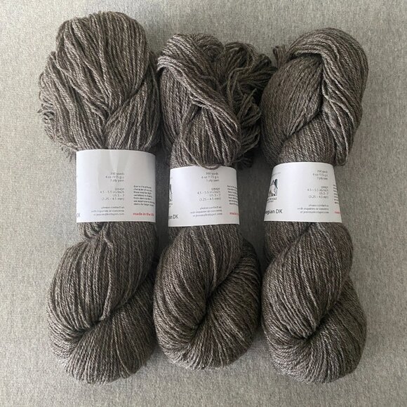 NWT Bare Naked Wools 100% Old Norwegian DK Colour "Grandpa's Beard" Lot of 3 - Picture 4 of 8